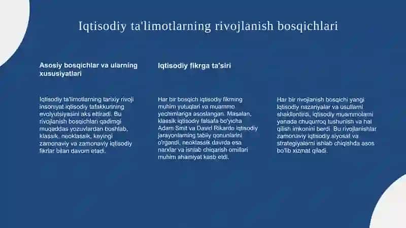 Iqtisodiy ta'limotlar tarixi 4