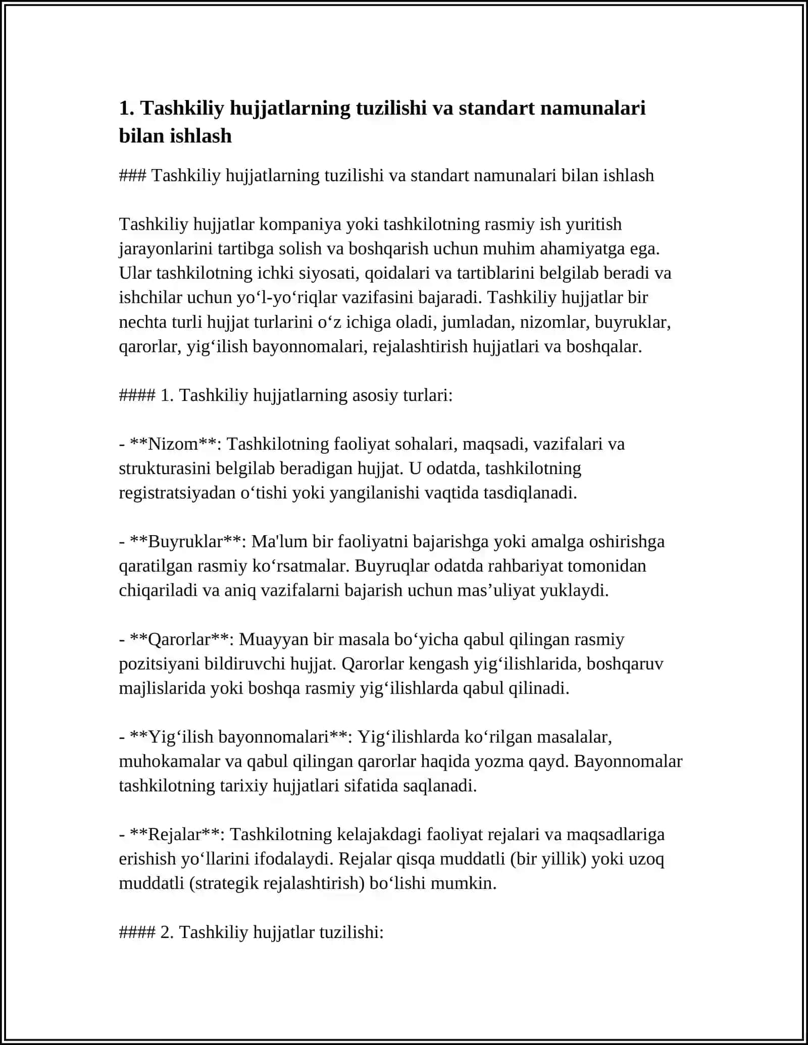 MUSTAQIL TA’LIM MAVZULARI 4