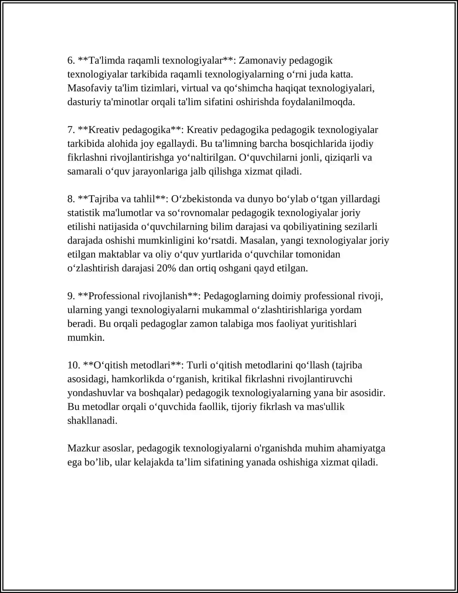 TARBIYA TEXNOLOGIYALARI 4