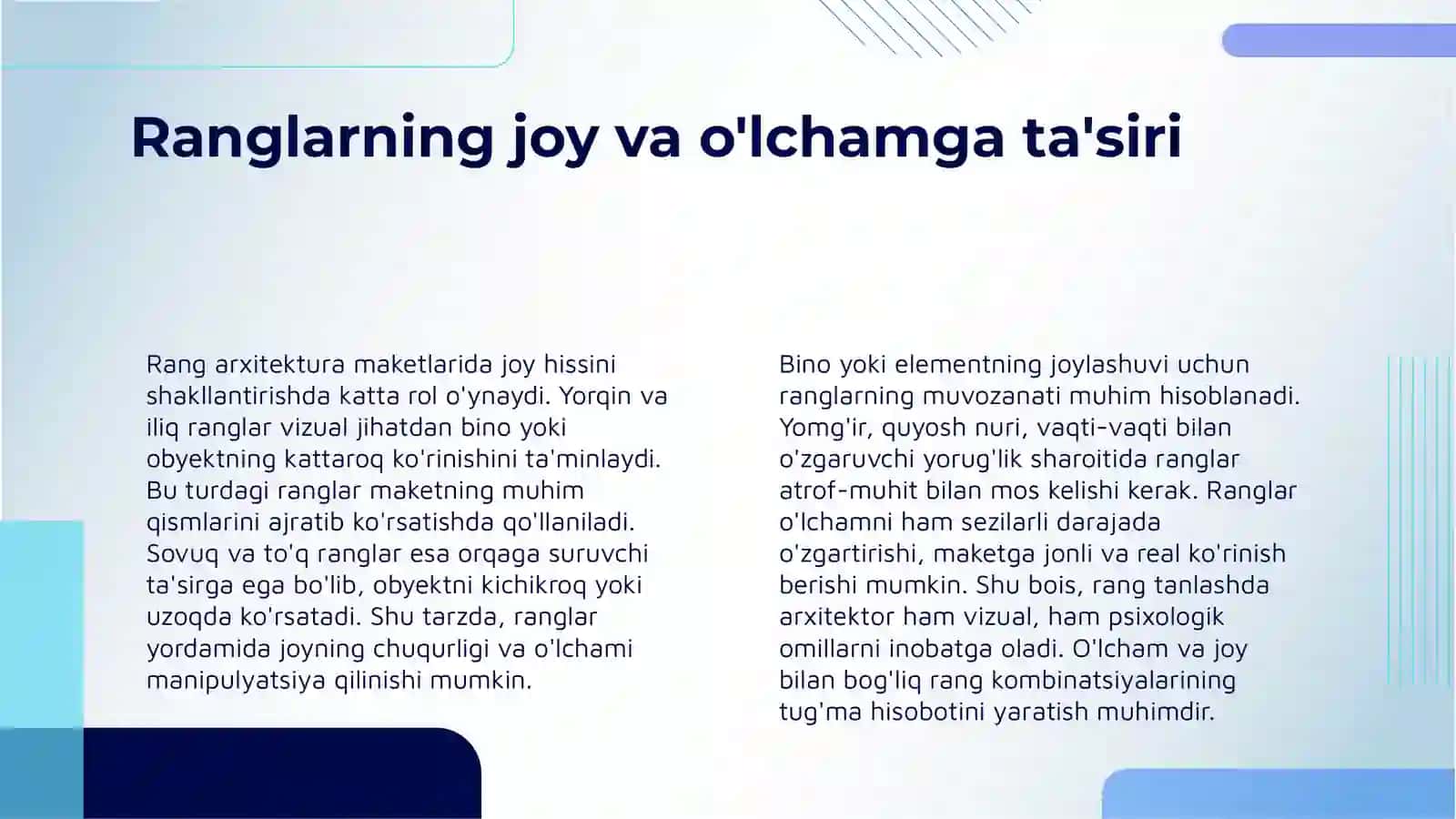 ARXITEKTURA MAKETLARIDA RANG VA FAKTURANING ROLI 4