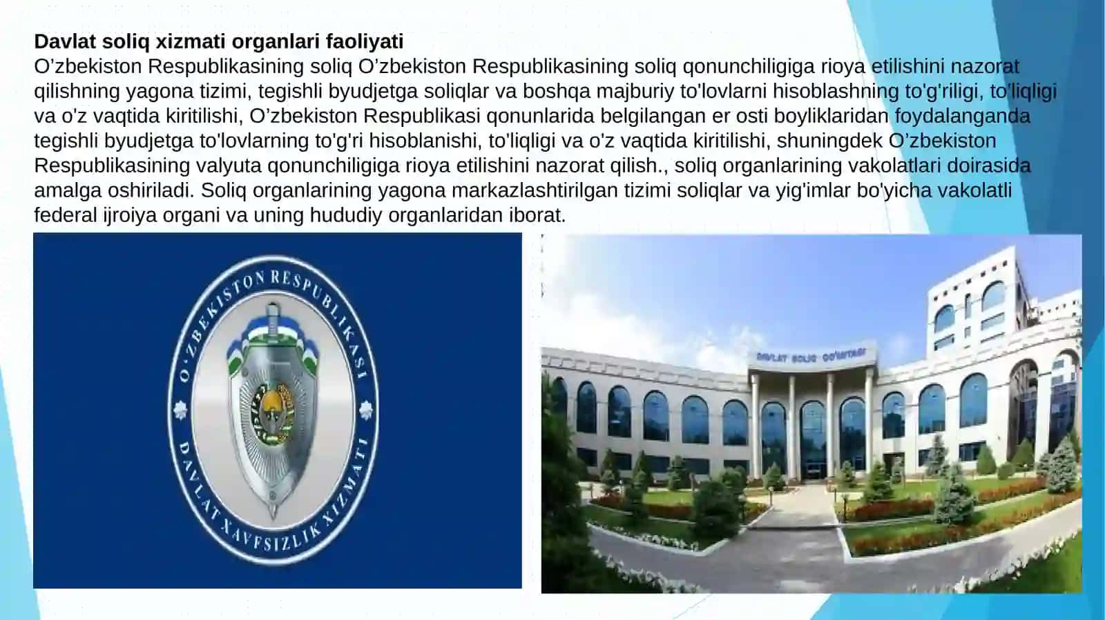 Davlat soliq xizmati organlari faoliyati 4