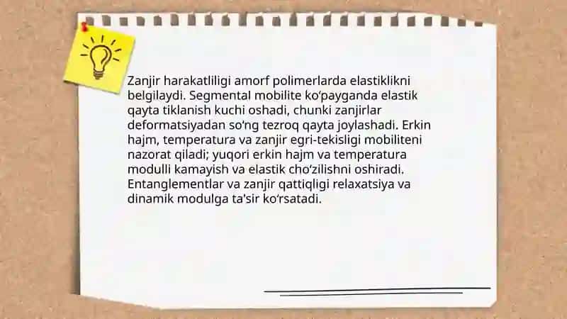 Amorf polimer yuqori elastikligi 4