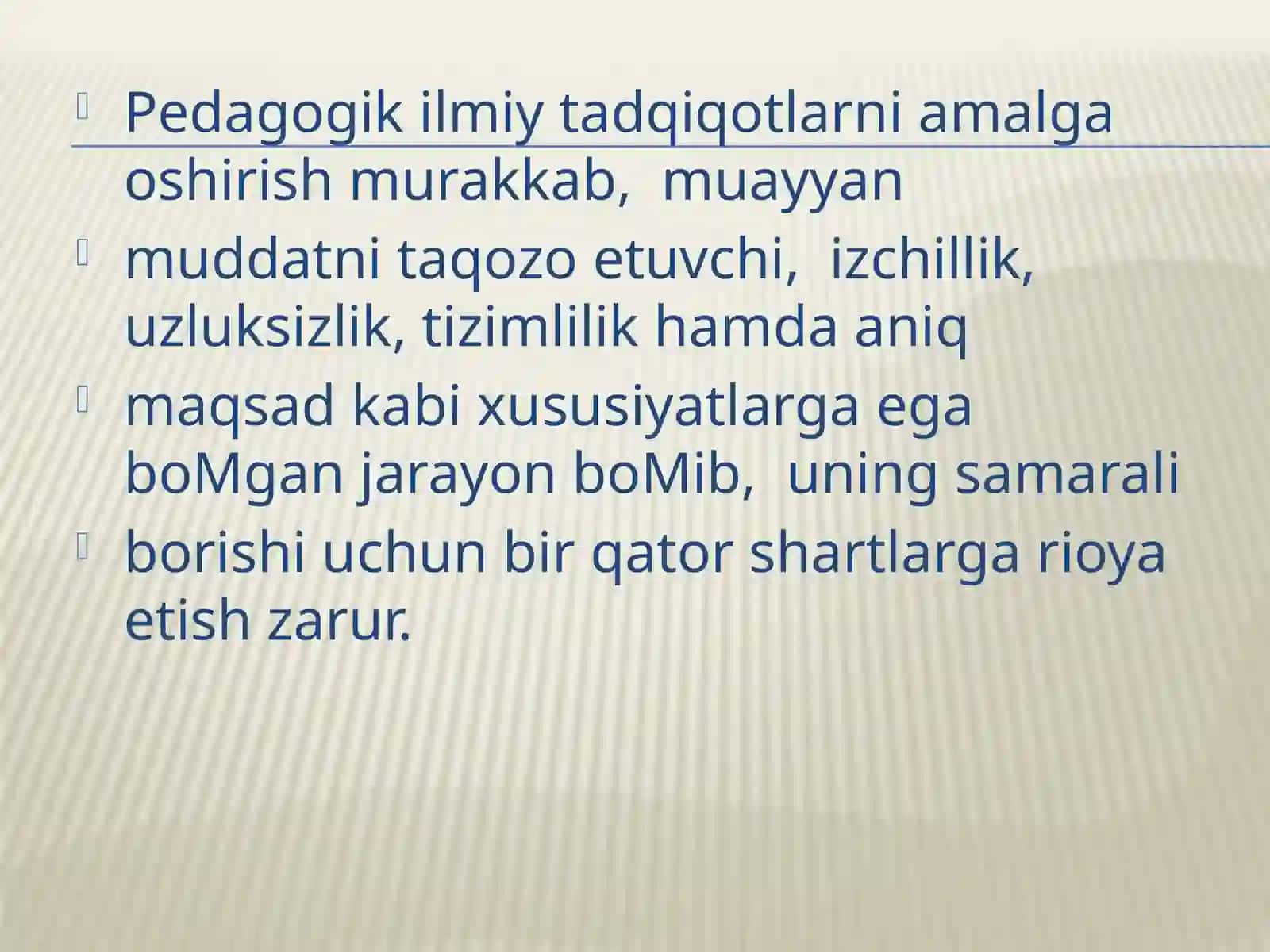 Pedagokikaning tadqiqot metodlari va uning asosiy kategoriyalari 4