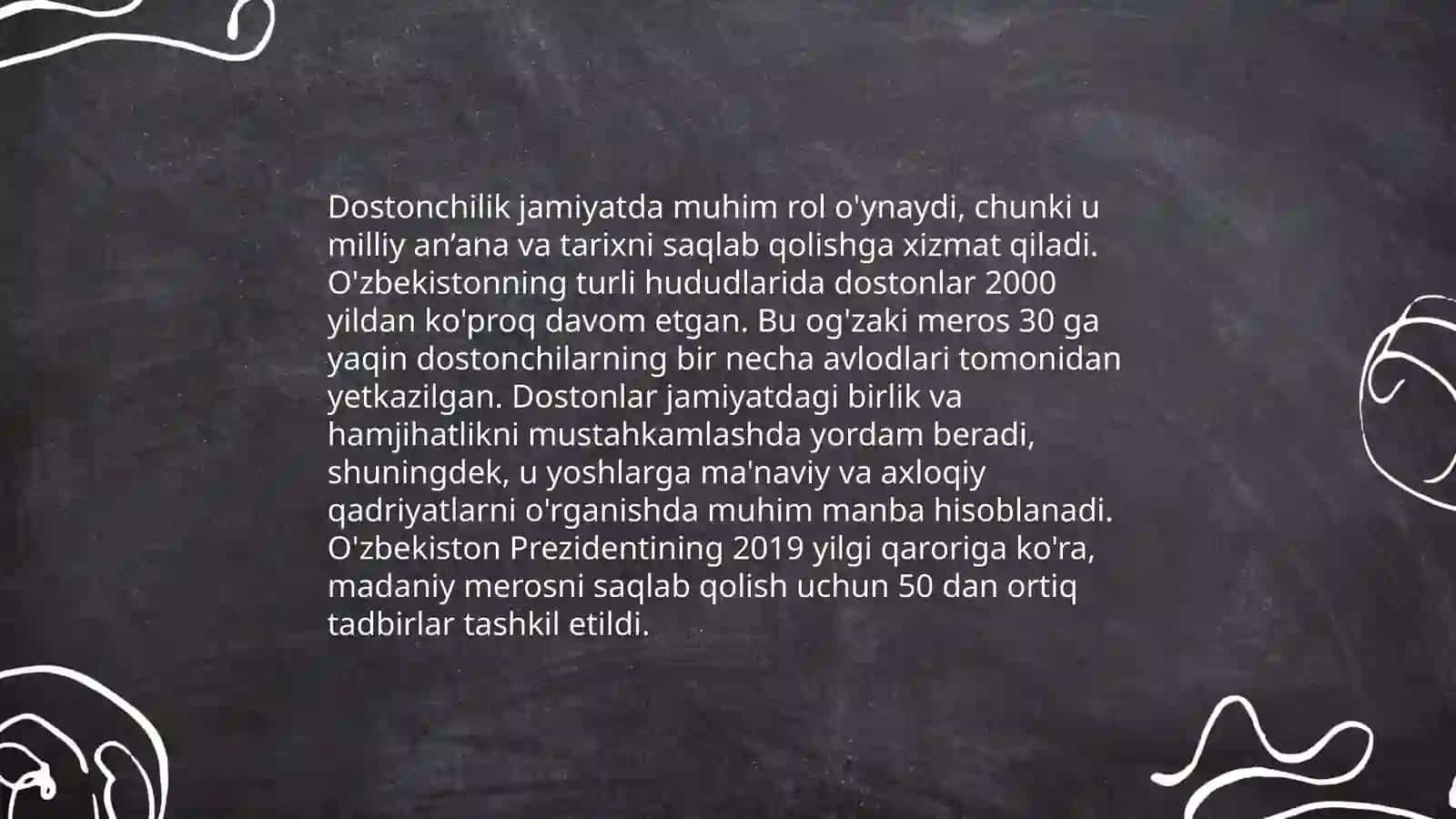 Dostonchilik maktablari haqida taqdimot 4