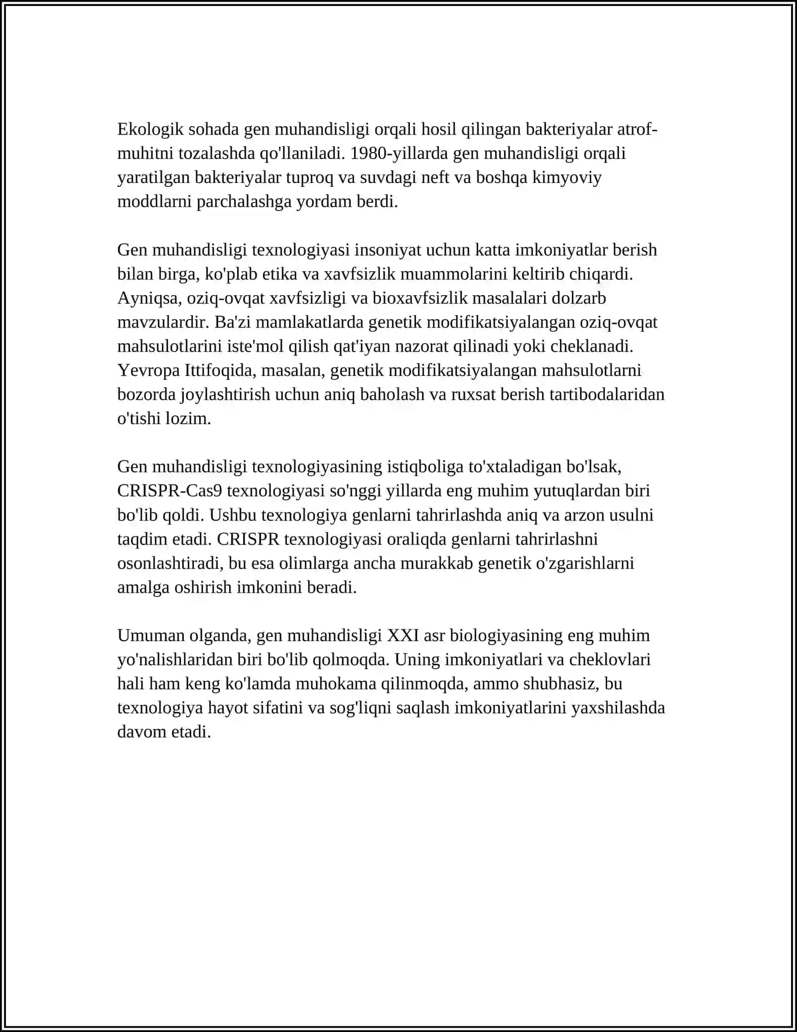GEN MUHANDISLIGI YORDAMIDA TRANSGEN OʻSIMLIKLARNI OLISH 4