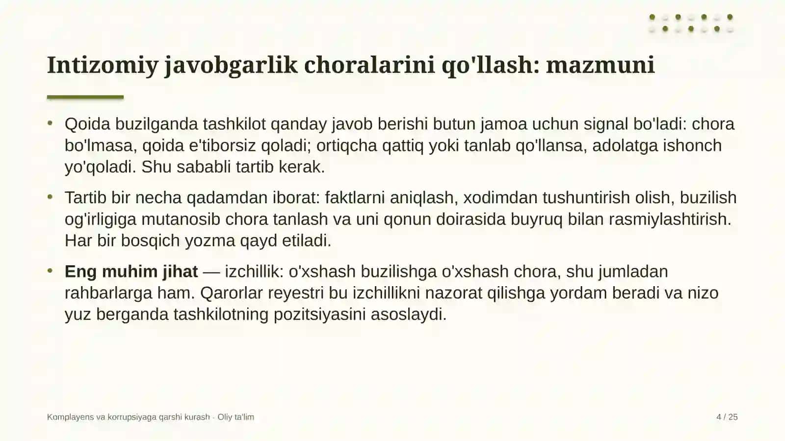 davlat byudjeti tizimida intizomiy javobgarlik choralarini qo'llash tartibi 9677 4