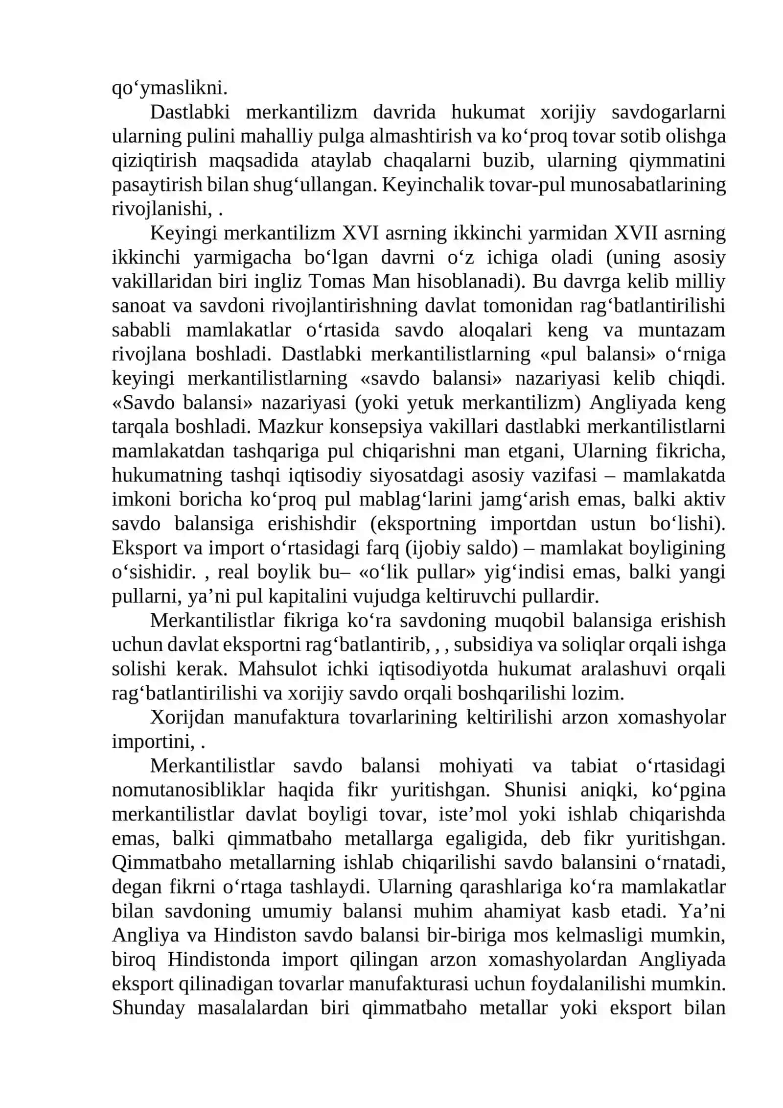 BOB. MERKANTILIZM IQTISODIY TA’LIMOTI 4
