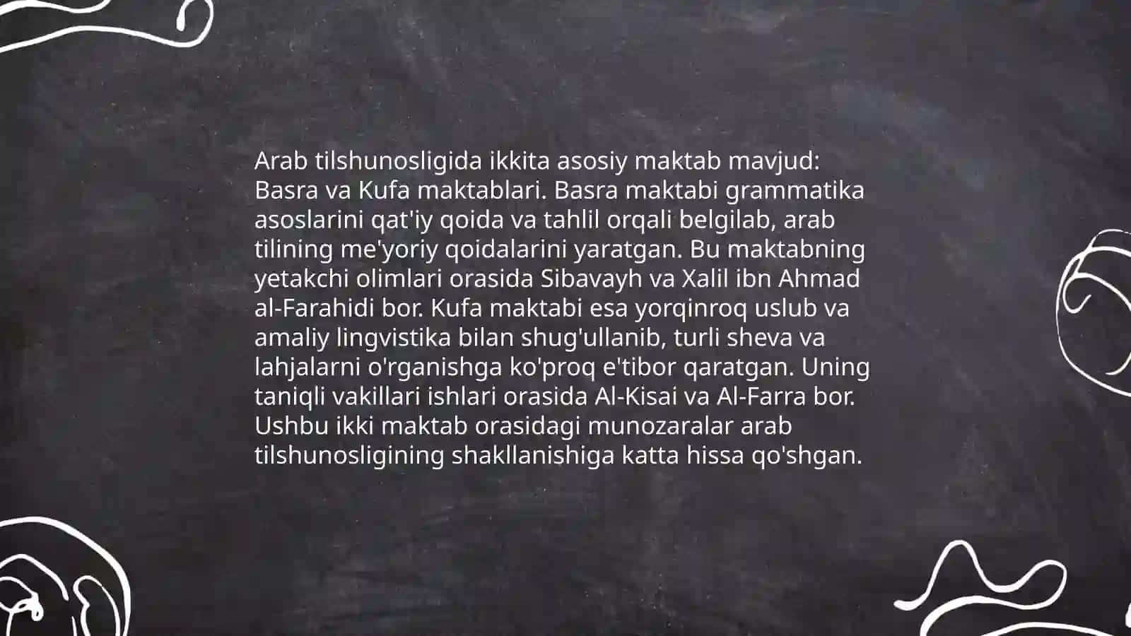 Arab Tilshunosligi va Yevropa Tilshunosligi 4