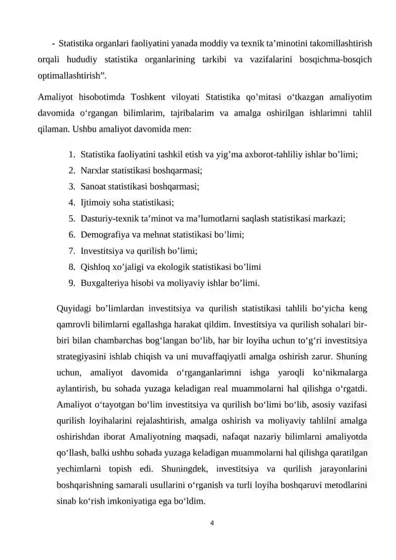 Statistika fanidan o’quv amaliyoti 4
