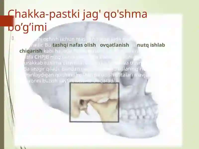 Bolalarda Chakka-pastki jag' bo'g'imning kasalliklari 4