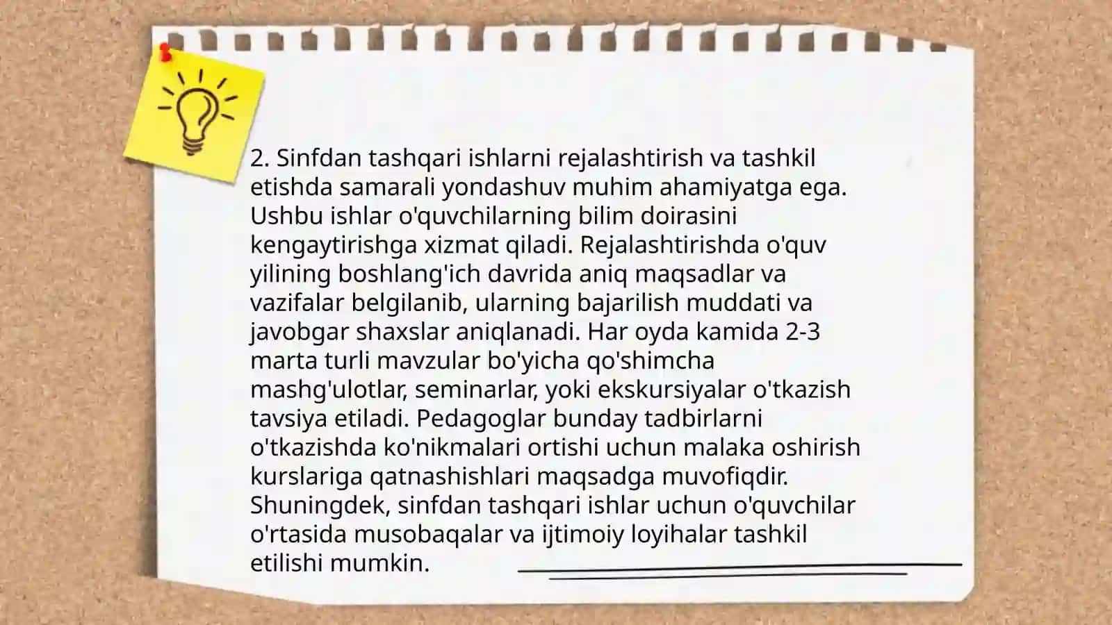 Boshlangʻich taʼlimda sinfdan tashqari ishlar metodikasini oʻzlashtirish 4