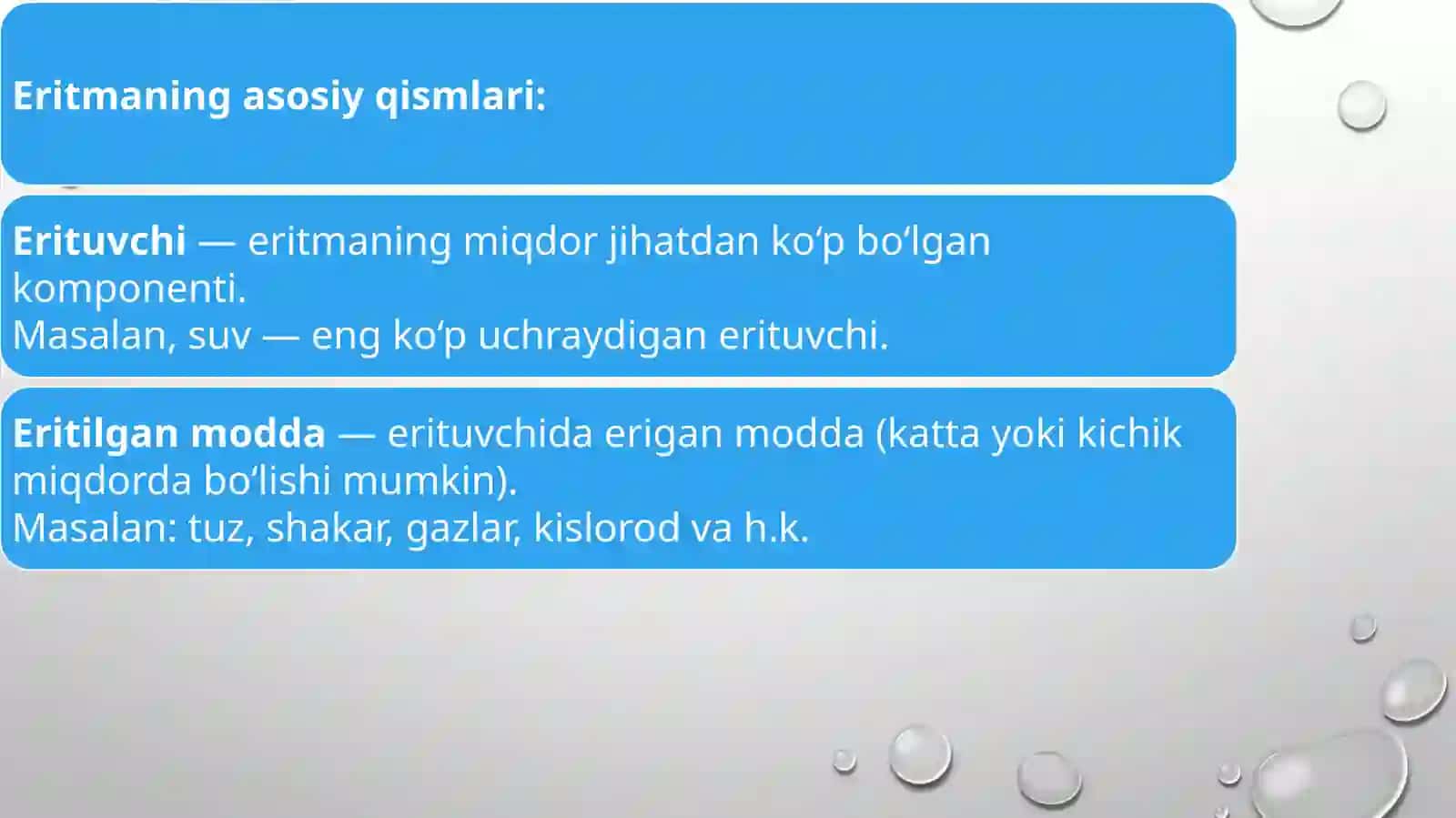 Eritmalar va ularga oid hisoblashlar 4