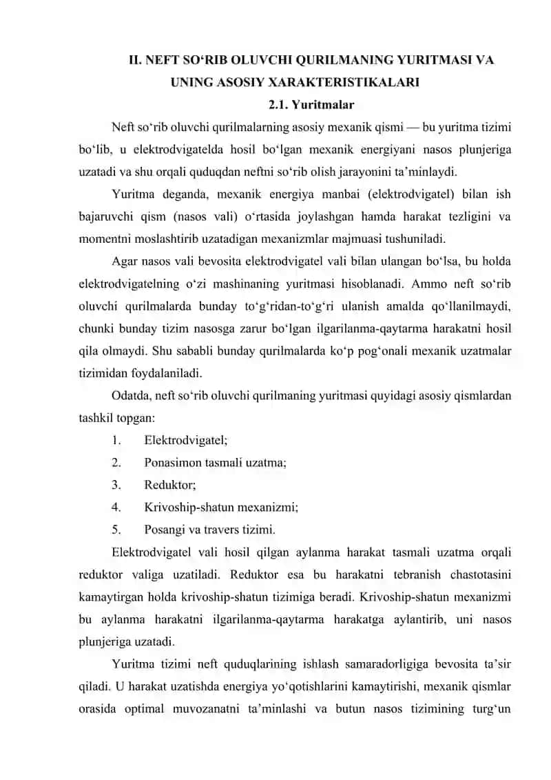 NЕFT SO‘RIB OLUVCHI QURILMANING YURITMASI 4