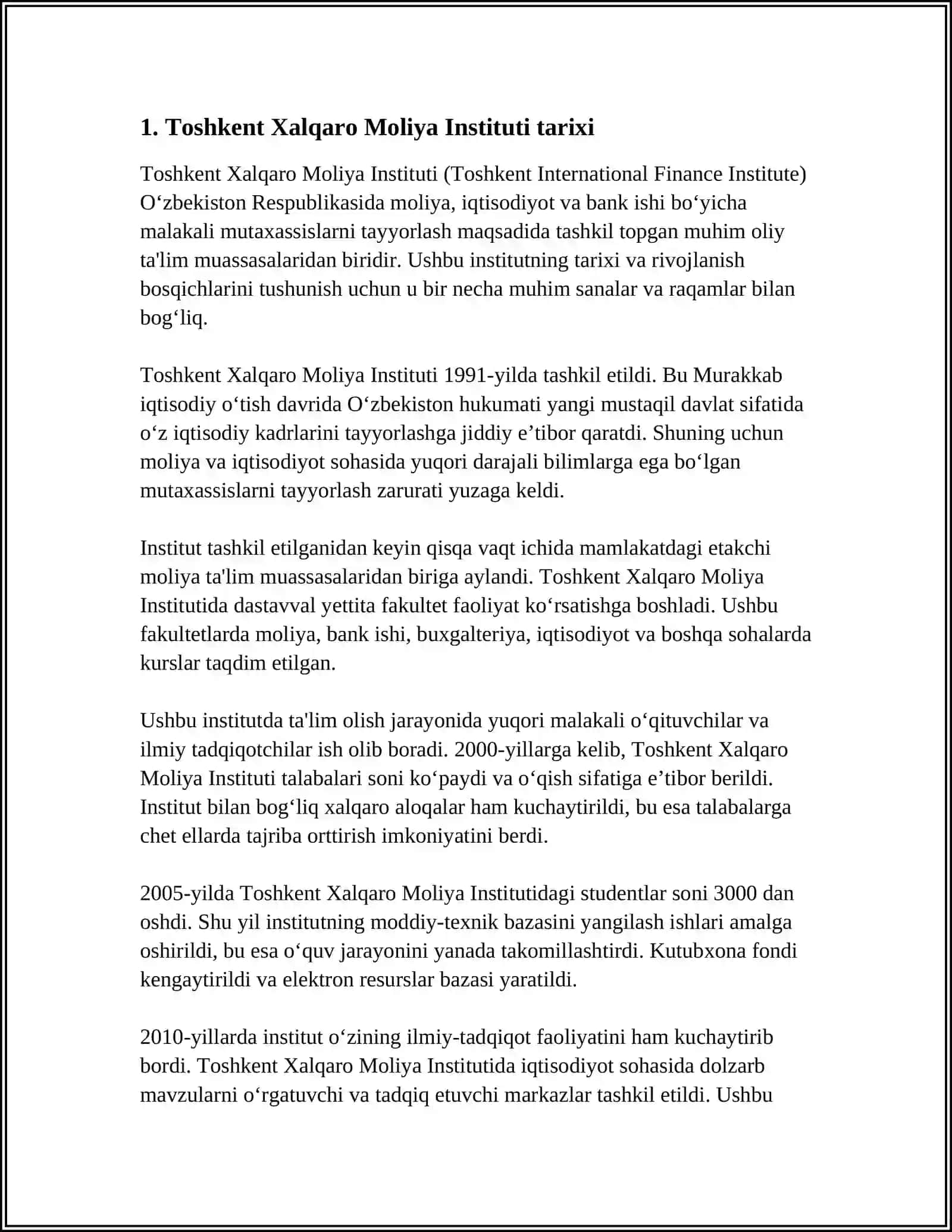 Toshkent Xalqaro Moliya Instituti 4