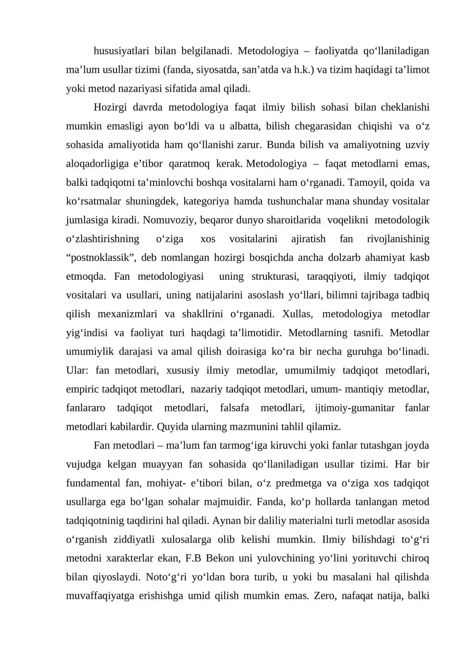 FALSAFANING METOD, QONUN VA KATEGORIYALARI 4