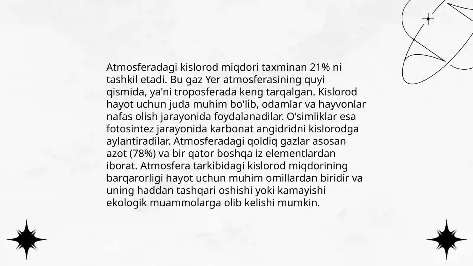 Kislorodning kimyoviy xususiyatlari 4