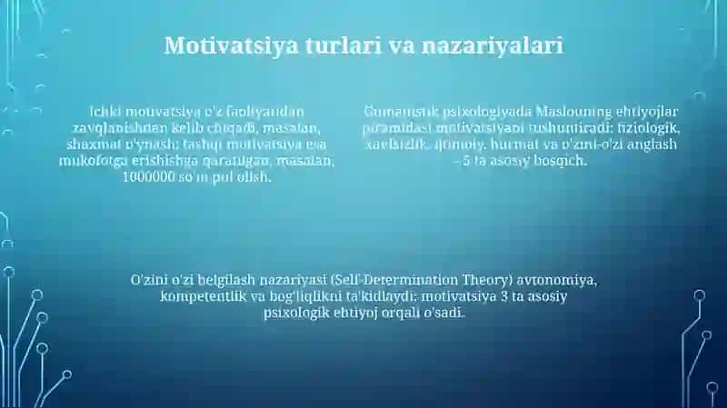Emotsiya va motivatsiya 4