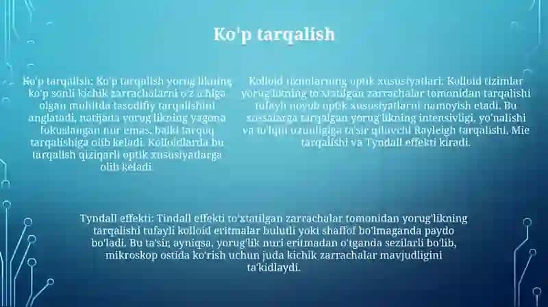 Kalloid Sistemalarning Optik Xossalari 4