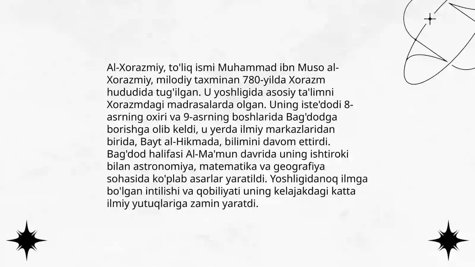 Muso al xorazimiyning hayoti va faoliyati 4