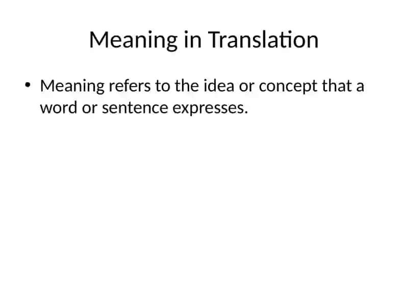 words and meanings in translation PPT 4