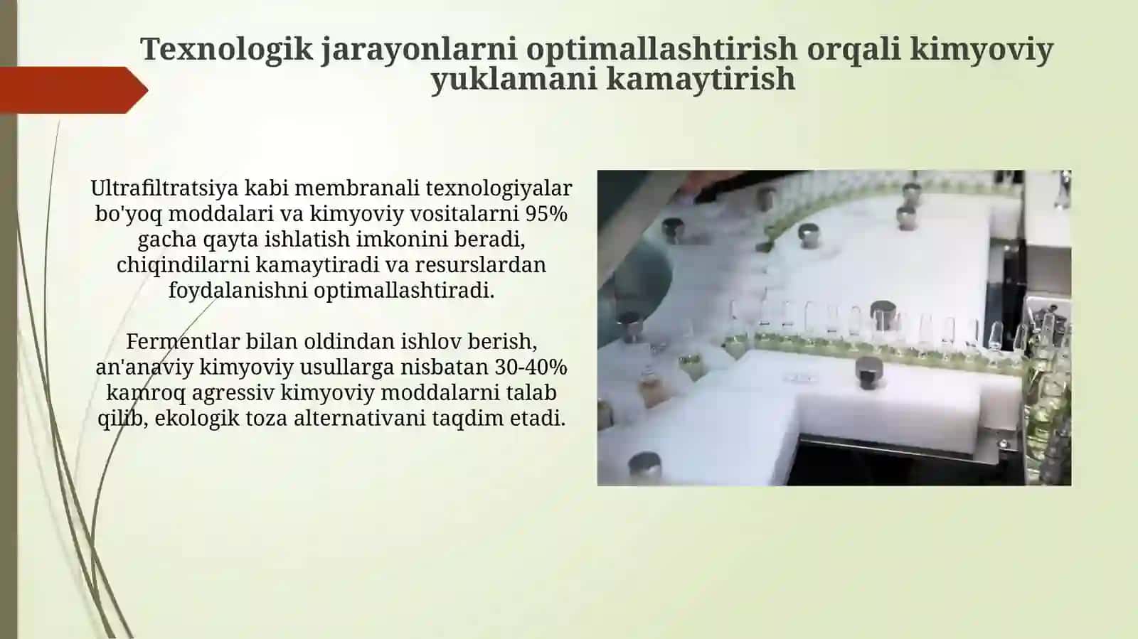 Tikuvchilik sanoatida texnologik jarayonlarni kimyolashtirishning ekologik omillari 4