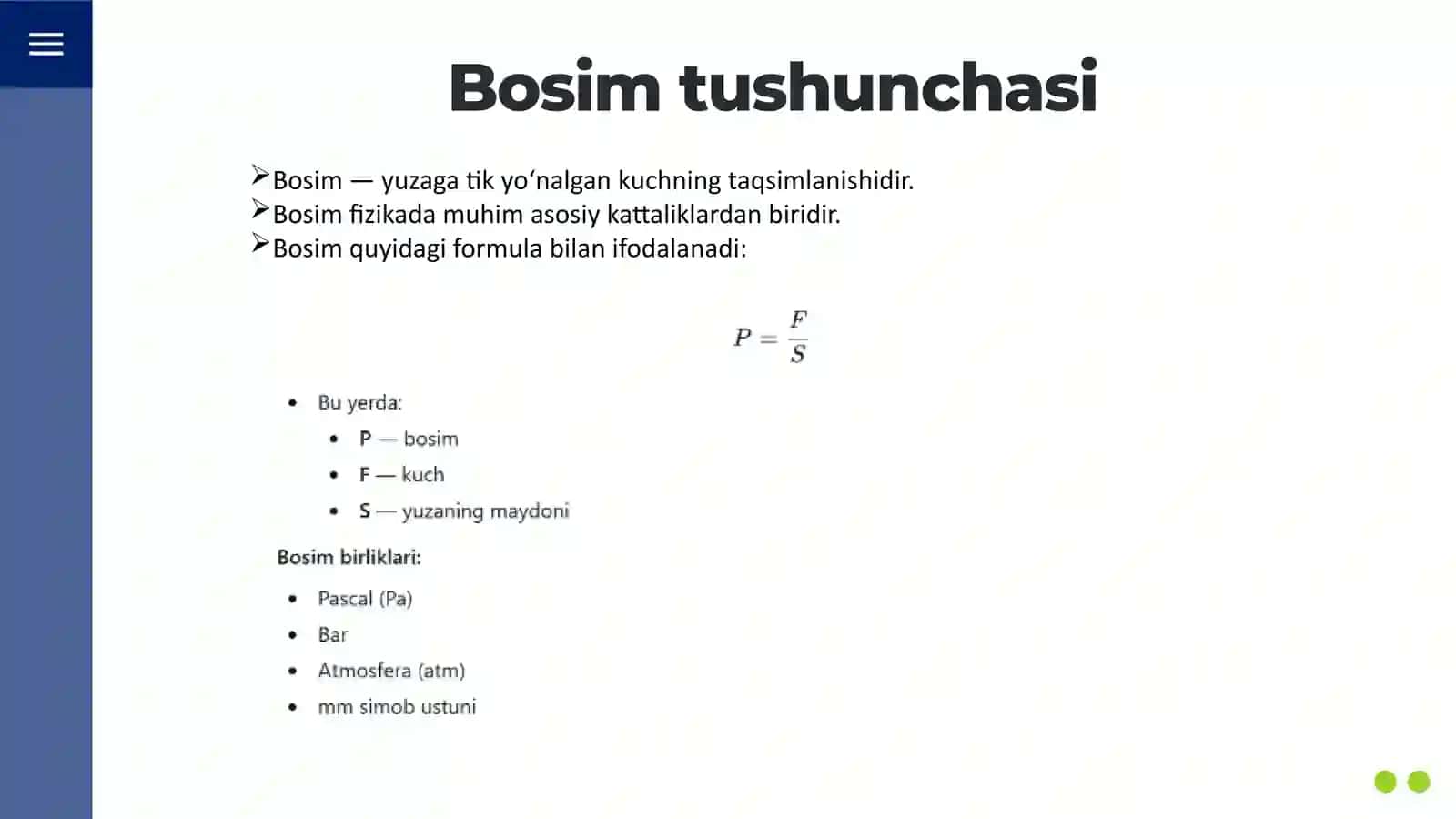 Bosim o'lchash vositalarini qiyoslash 4