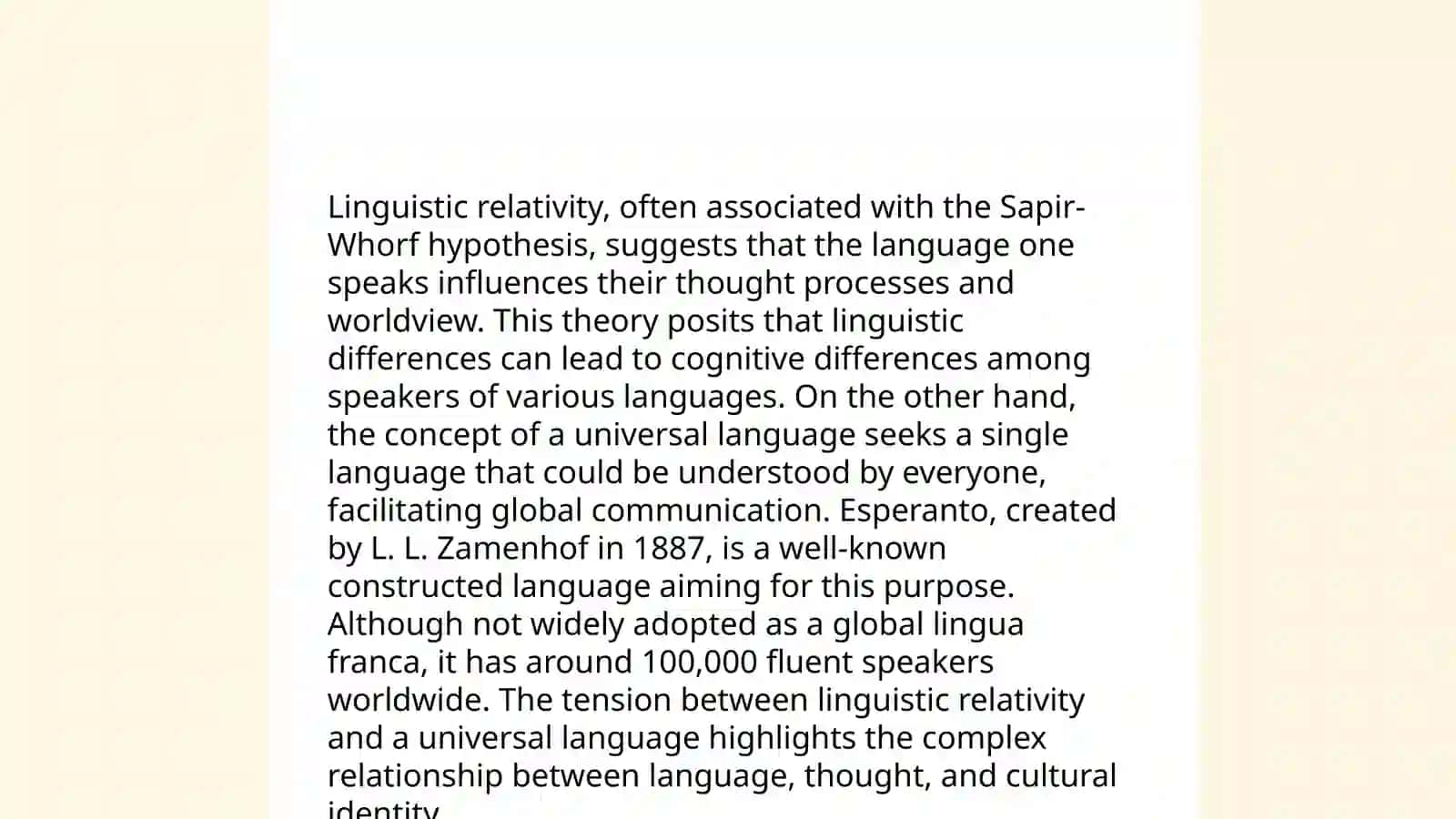 Universal language 4