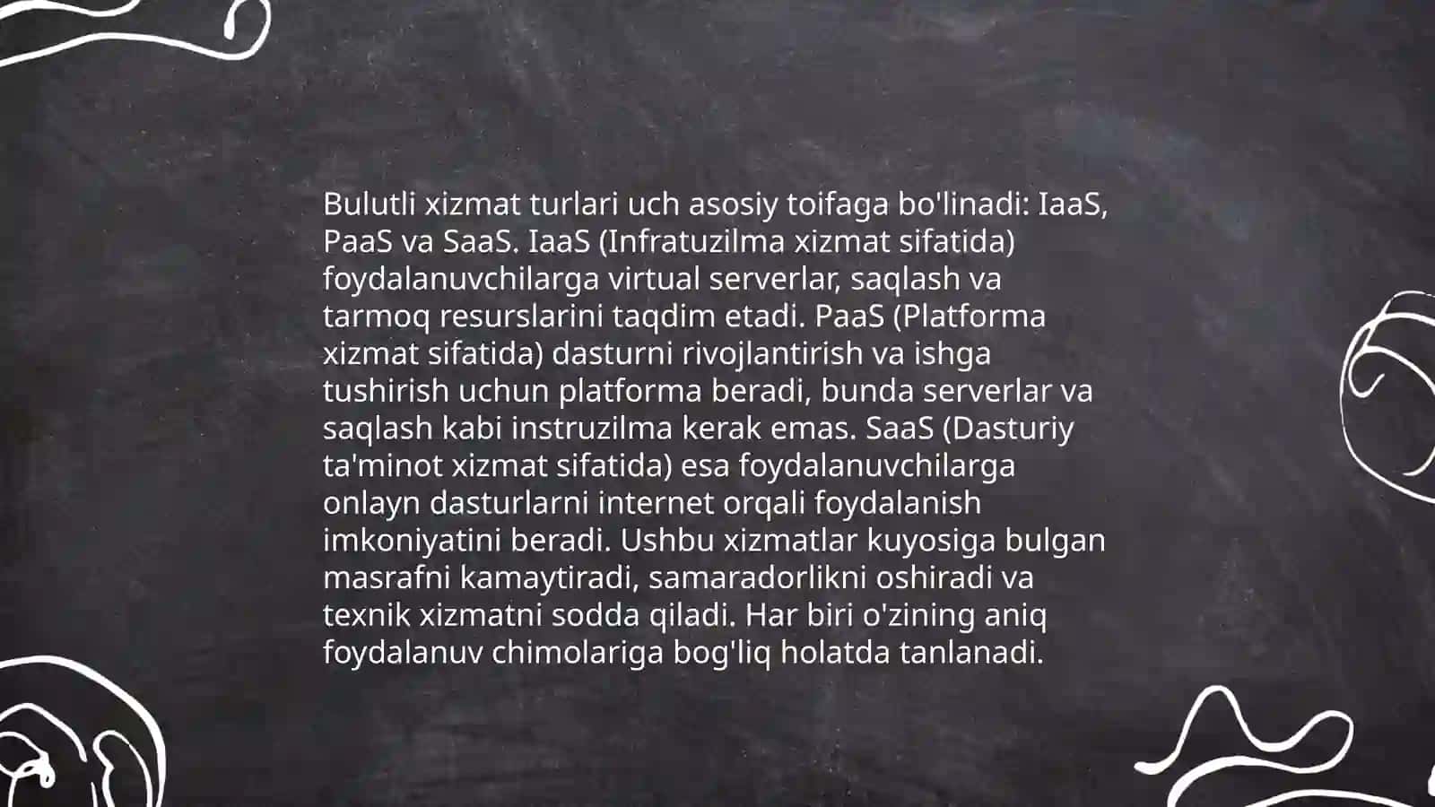 Bulutli texnologiyalar va ular bilan ishlash 4