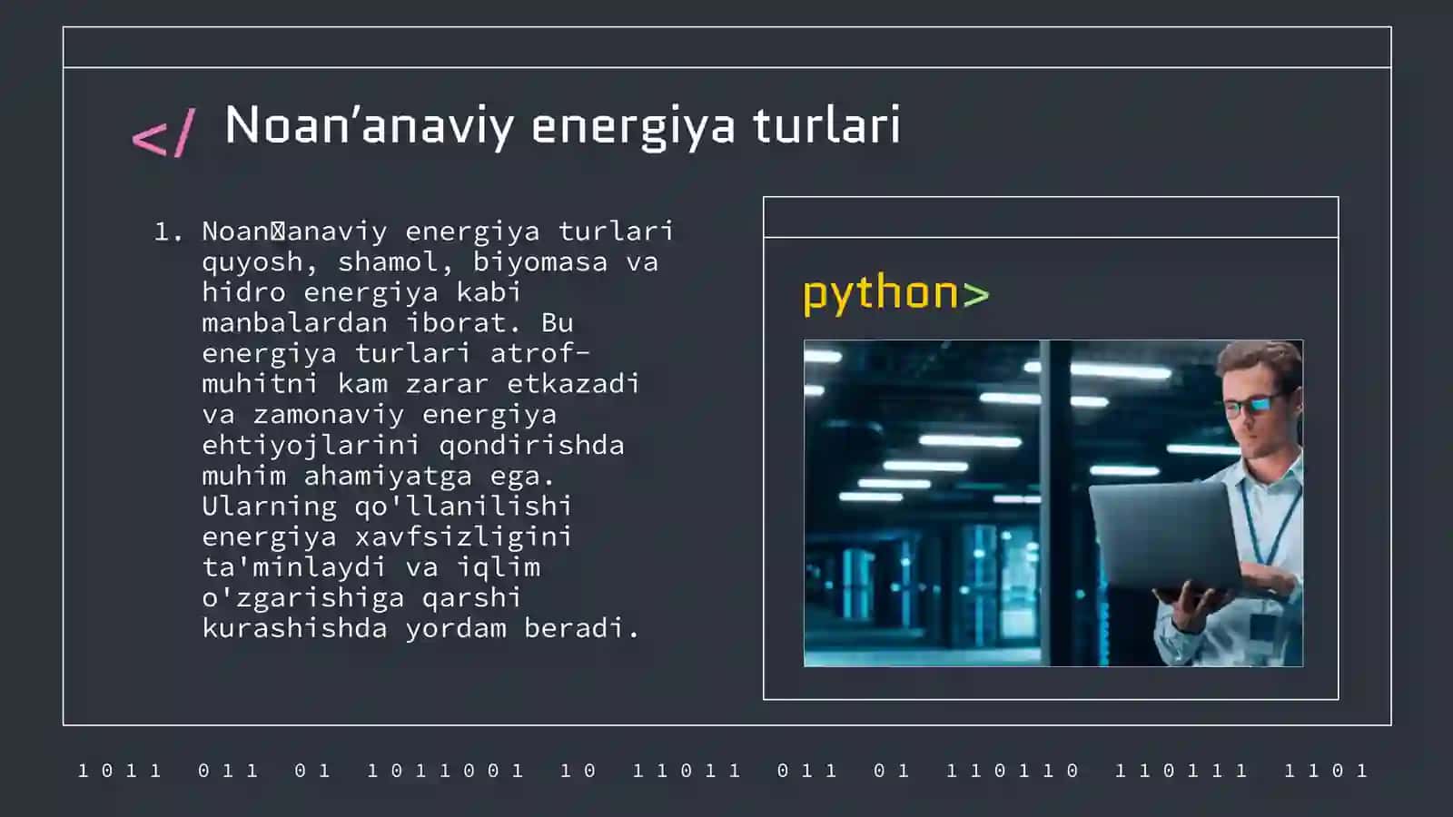 Noanʼanaviy energiya zaxiralari 4