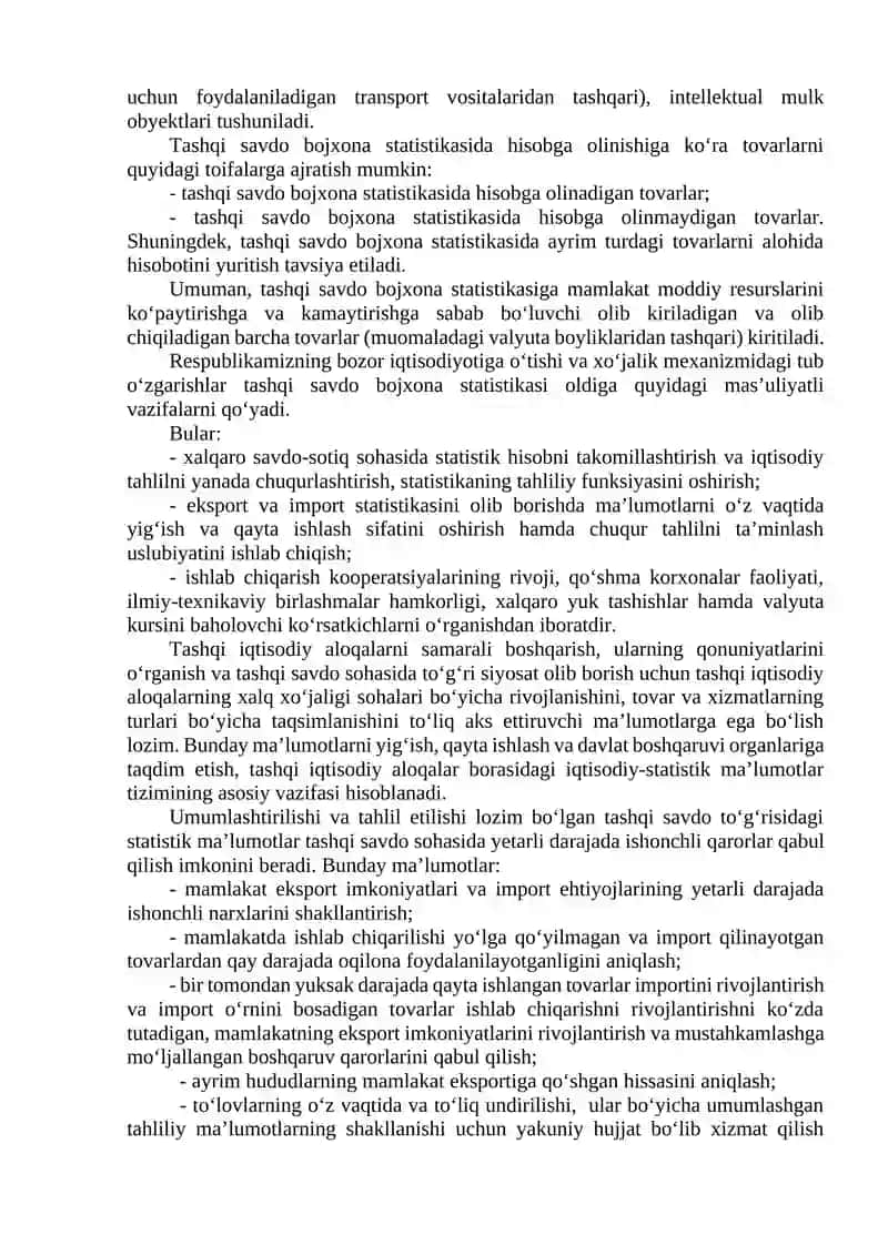 Bojxona statistikasi 4