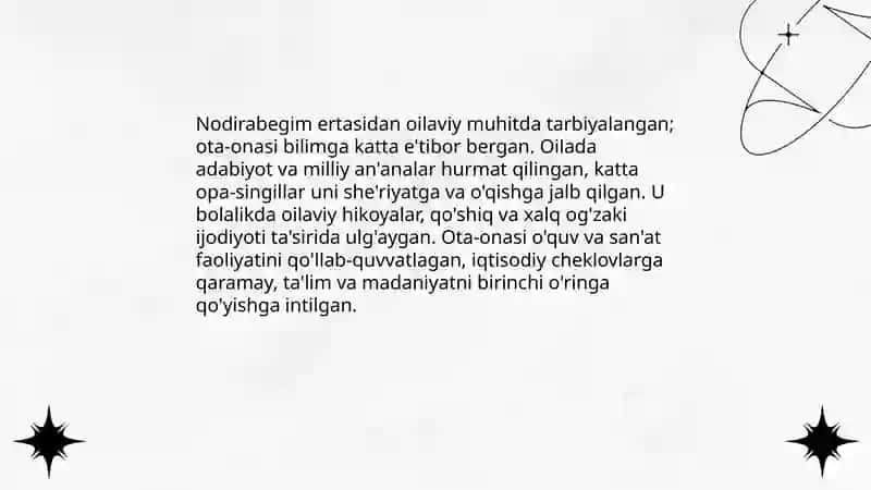 Nodirabegim hayoti va ijodi 4