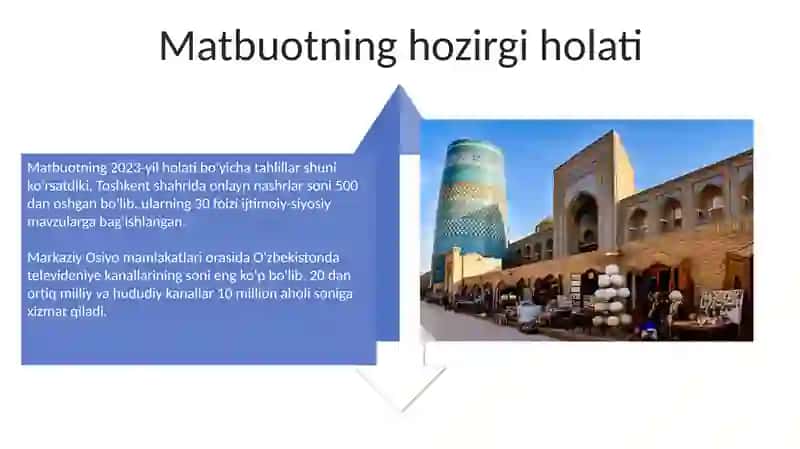 Oʻzbekiston Respublikasida ommaviy axborot vositalarining faoliyati 4