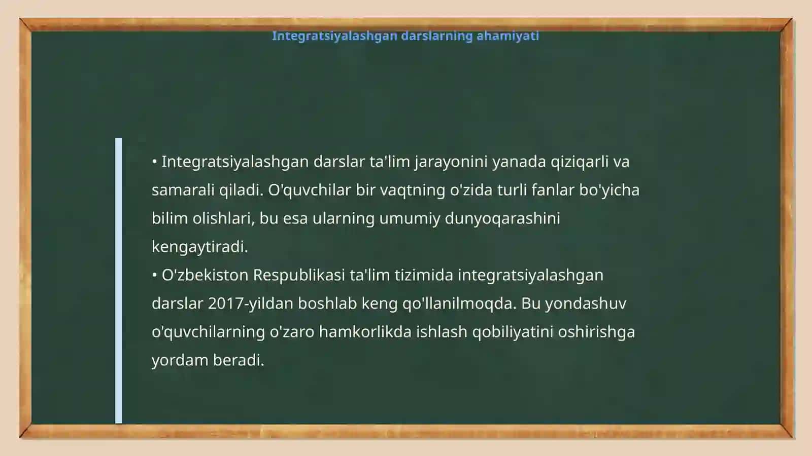 Integratsiyalashgan darslarning samaradorligini oshirish omillari va didaktik xususiyatlari 4