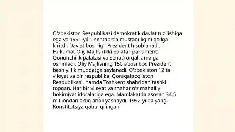 O'zbekiston Respublikasi Konstitutsiya 4