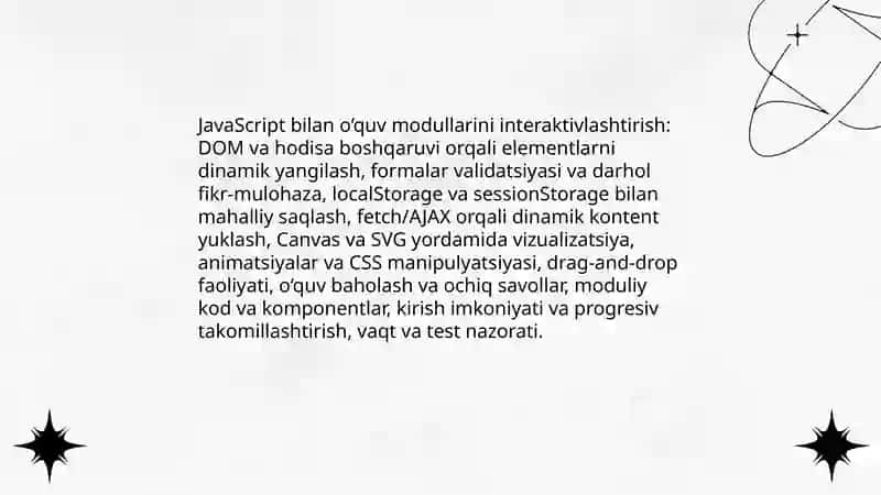 Web texnologiyalarga asoslangan didaktiv matreallar yaratish 4