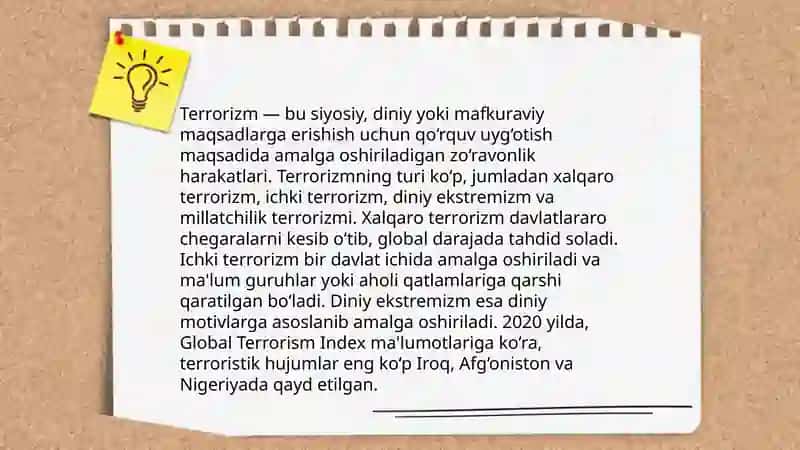 Diniy ekstrimizm va terrorizmga qarshi kurash 4