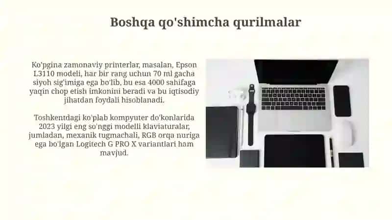 Kompyuterning qo'shimcha qurilmalari 4