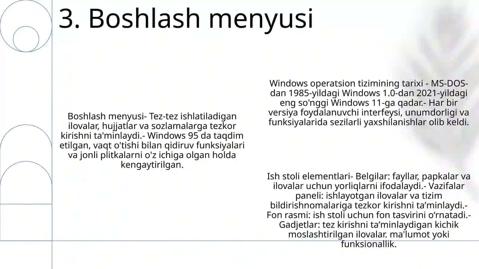Windows Oilasi Operatsion Tizimi Tarixi Imkoniyatlari 4