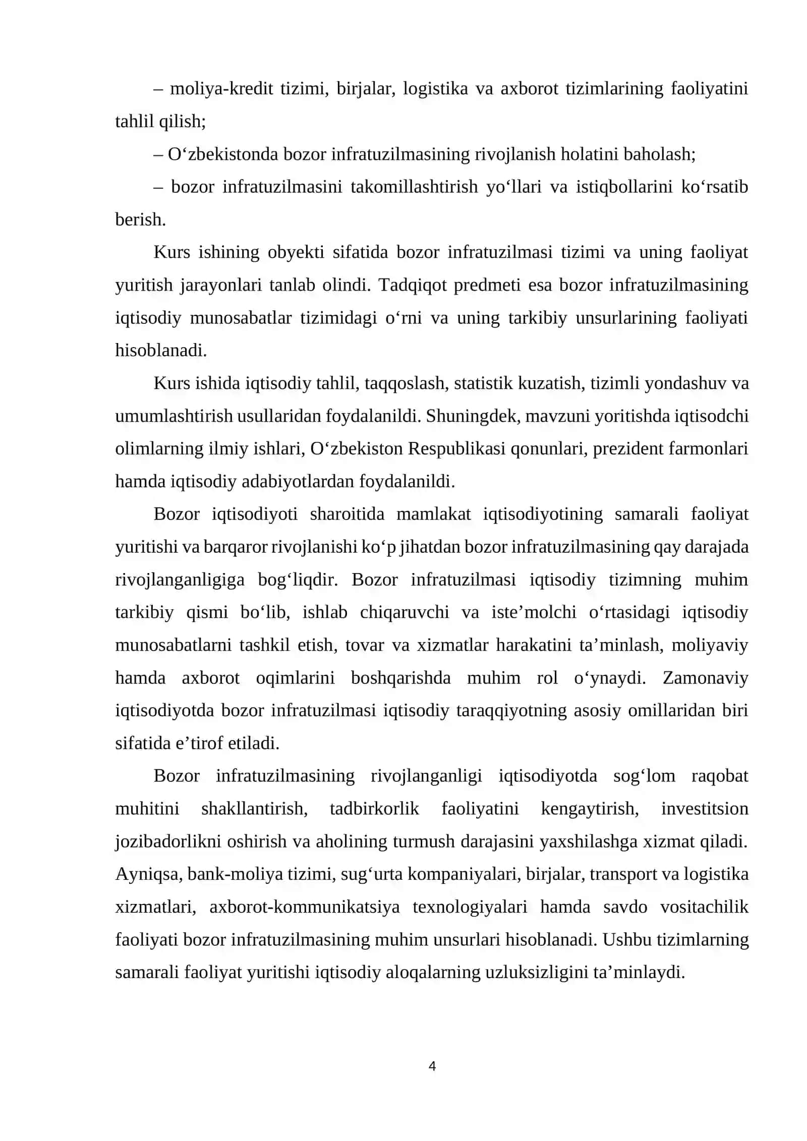 BOZOR INFRATUZILMALARI VA UNING UNSURLARI 4