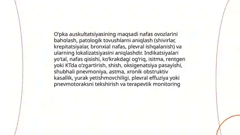 Oʻpka auskultatsiyasi 4