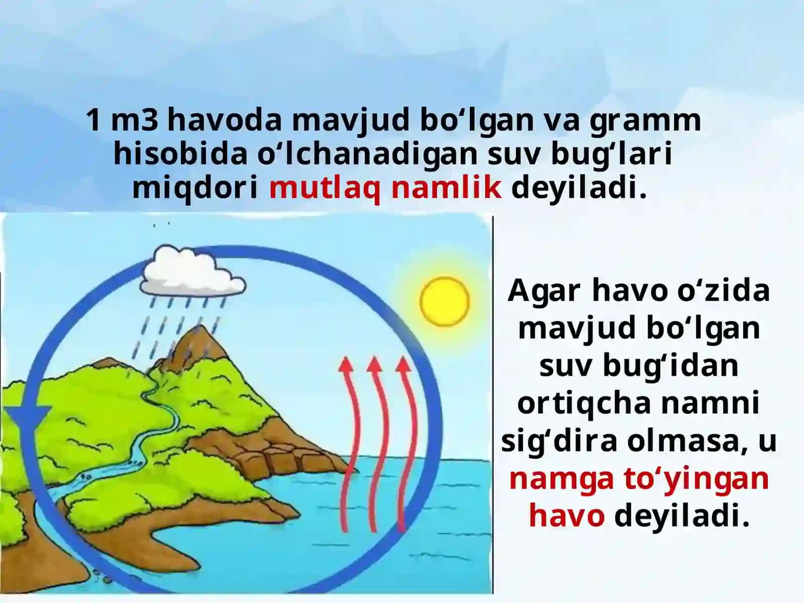 Havoning namligi va yog‘inlar 4
