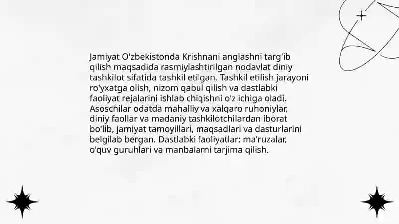 O'zbekistondagi Krishnani anglash jamiyati 4