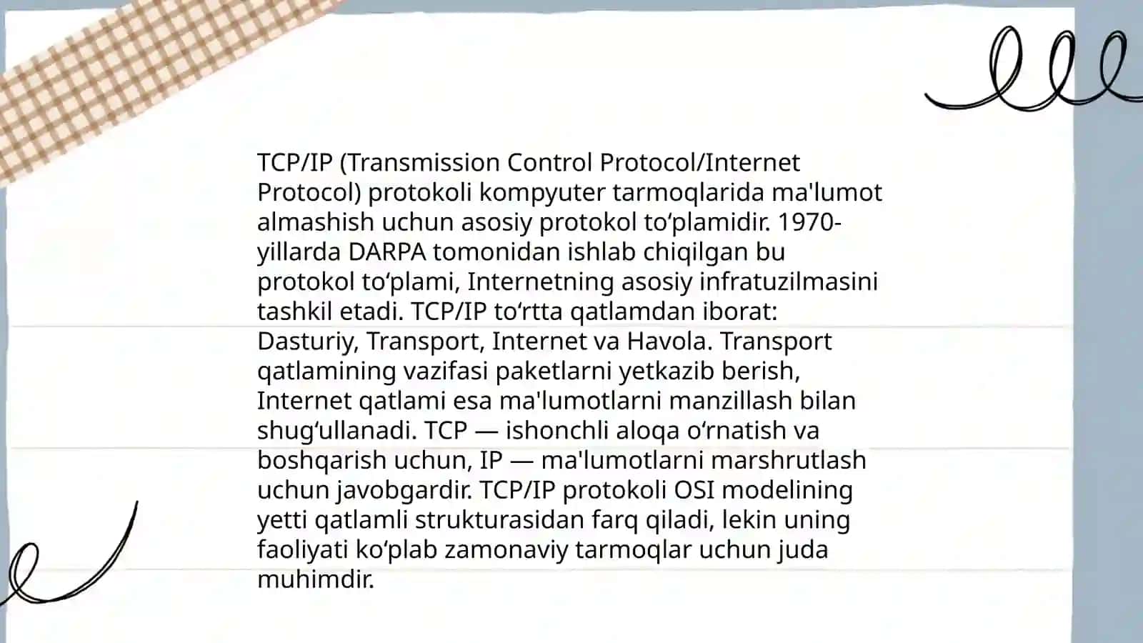 Internet va Global kompyuter tarmoqlari Ergashova Sarvinozxon 4