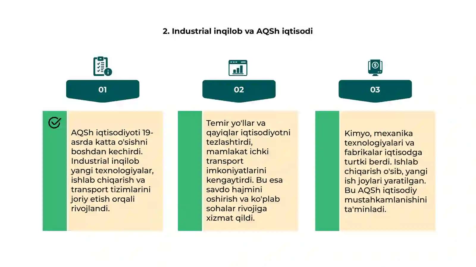 AQShda iqtisodiyning rivojlanishi 4
