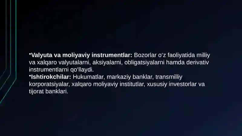 Xalqaro moliya bozorlari va ularning rivojlanish bosqichlari 4