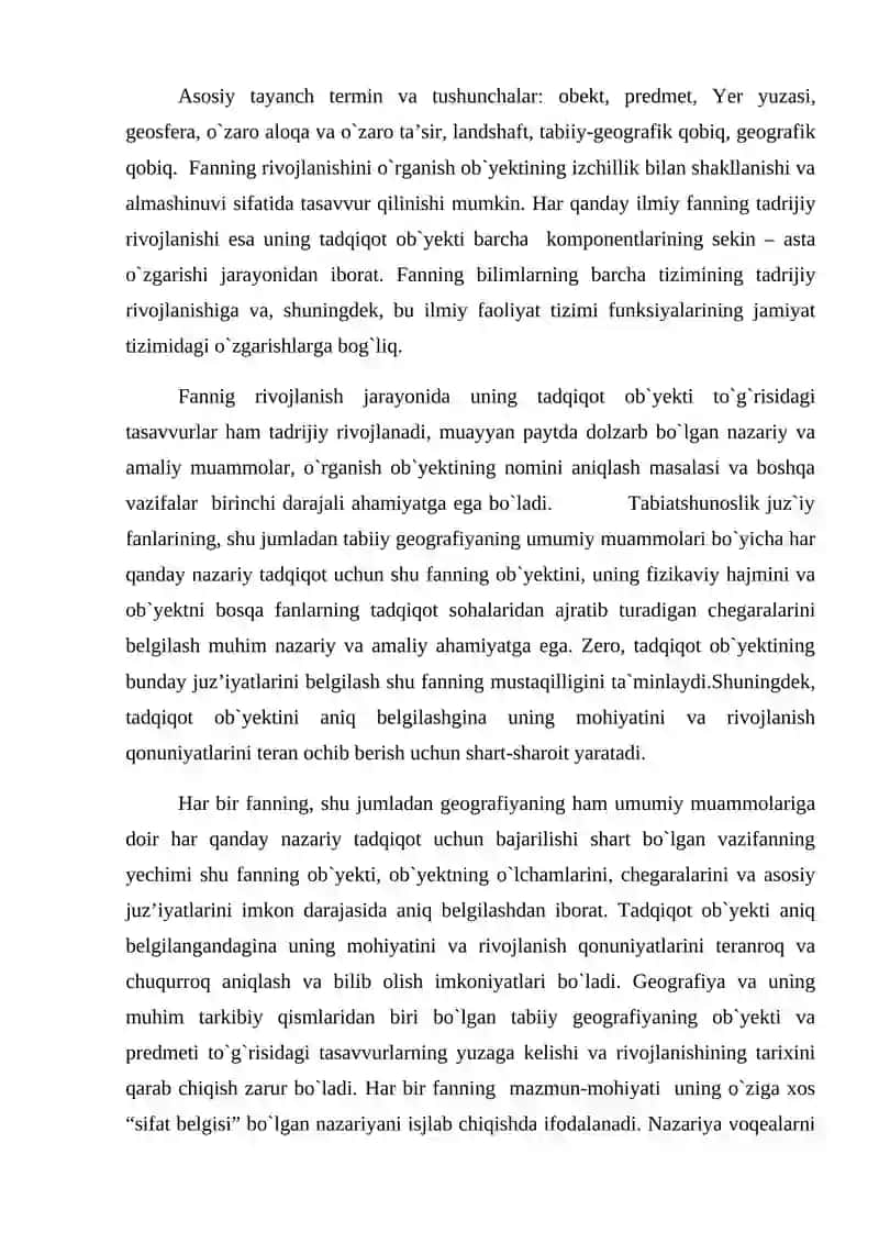 Geografik qobiq uning tuzilishi va rivojlanishi 4