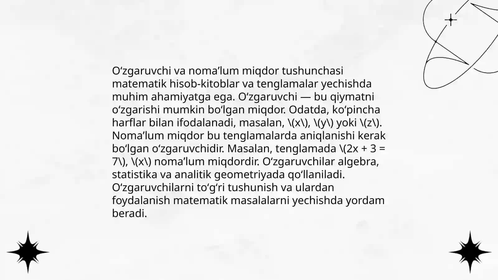 Tenglama Tushunchasi va Uning Ta'rifi 4