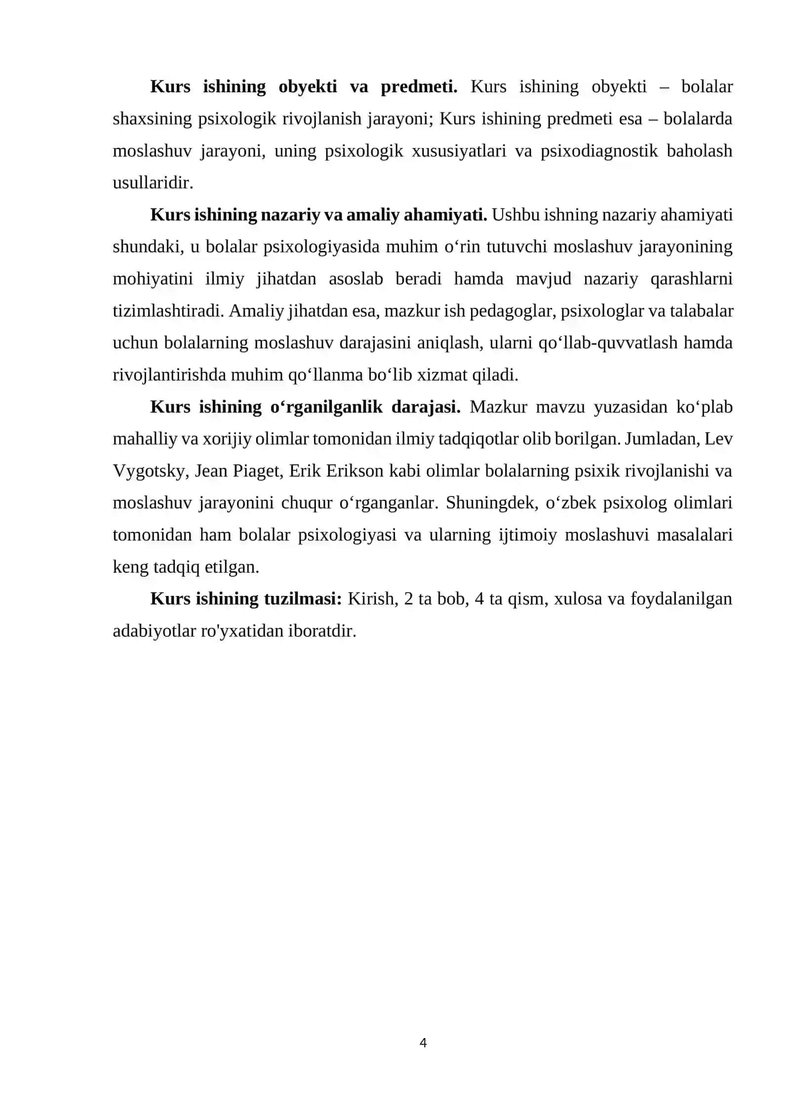 Moslashuv kurs ishi 4