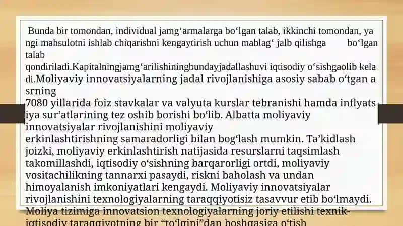 Global fond bozoridagi moliyaviy innovatsiyalar 4