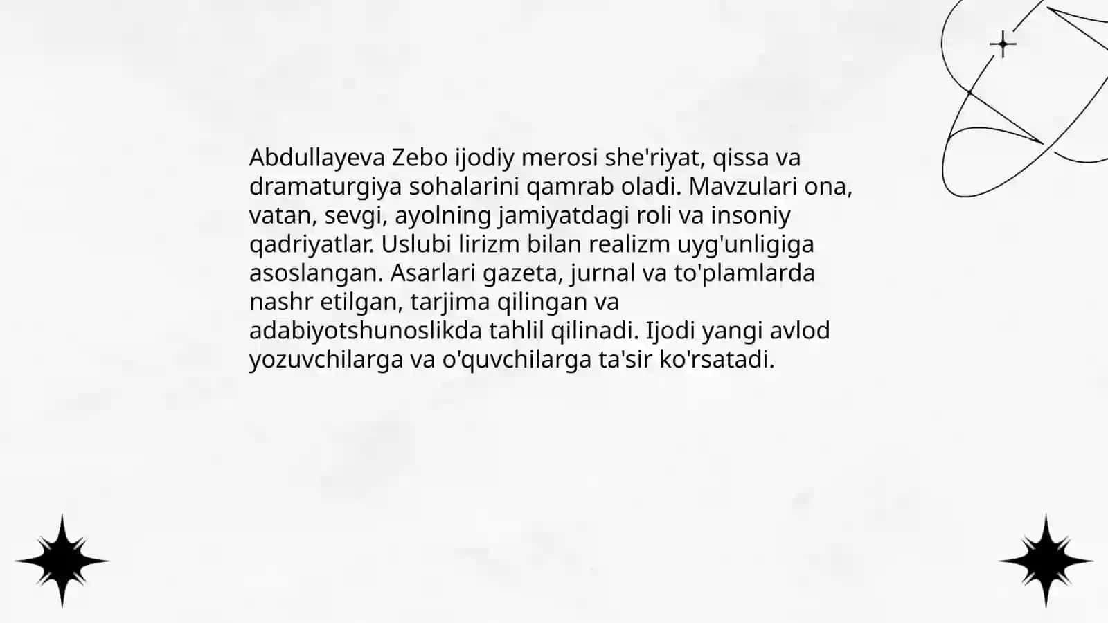 Safoyeva Mehrangizning hayoti va faoliyati 4